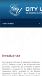 Mobile Screenshot of cityuniversity.edu.pk