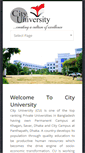 Mobile Screenshot of cityuniversity.edu.bd